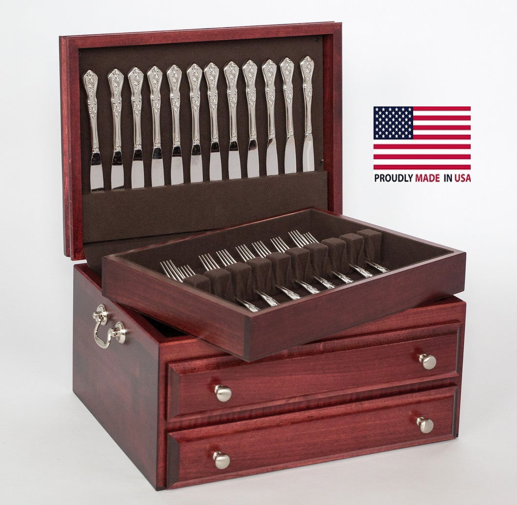 #F04M Presidential 1-Drawer Large Flatware Chest with Lift-Out Flatware Tray