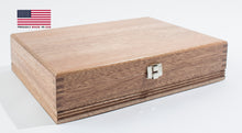 #FNE2 Rustic American Divided Flatware Chest; Solid Mahogany & Made in USA