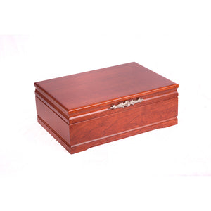 #J00C Sophistication Jewel Chest, Solid  Cherry w/Heritage Cherry Finish, Made in USA