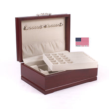 #J00M Sophistication Jewel Chest, Solid Cherry w/Rich Mahogany Finish, Made in USA