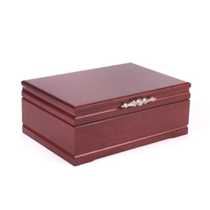 #J00C Sophistication Jewel Chest, Solid  Cherry w/Heritage Cherry Finish, Made in USA