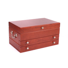 #J02C First Lady Jewel Chest, Made in USA, Solid Cherry with Heritage Cherry Finish