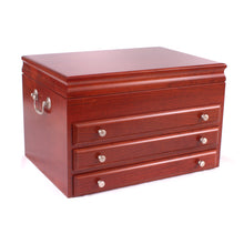 #J03C Majestic Jewel Chest, Made in USA, Solid Cherry W/ Heritage Cherry Finish