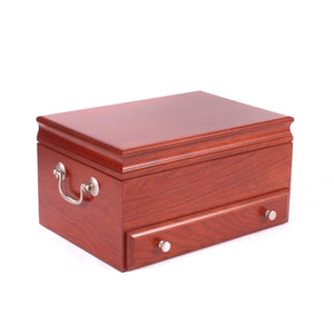 #J11C Contessa Jewel Chest, Amish Crafted in USA, Solid Cherry with Heritage Cherry Finish