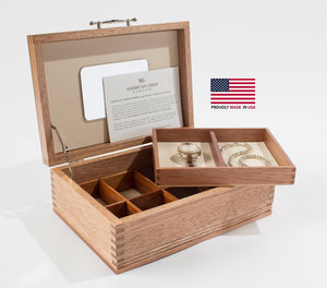 #JNE00  Americana Jewel Box with Lift-Out tray