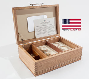 #JNE00  Americana Jewel Box with Lift-Out tray