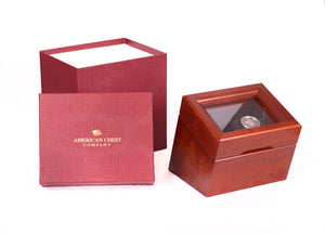 #WW01C The Brigadier, Single Watch Winder in Solid Cherry with Heritage Cherry Finish