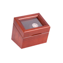 #WW01C The Brigadier, Single Watch Winder in Solid Cherry with Heritage Cherry Finish